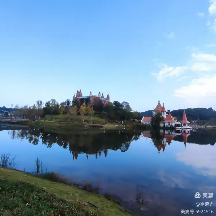 德阳玄珠湖秋日美景